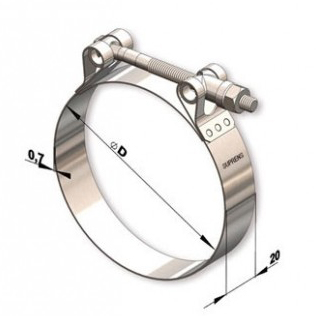 Tucho Adjustable Clamp, Stainless Steel – TIC6877