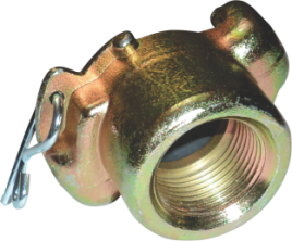 Universal Coupling, Female Thread, with Safety Clip