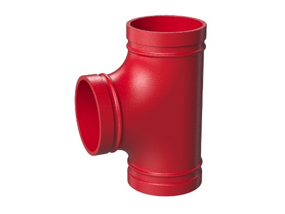 Reducing Tee, Acoplin Grooved UL/FM